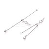 925 Sterling Silver Chain Extenders STER-T008-57S-1