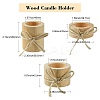 Wood Candle Holder DJEW-CJC0002-02-2