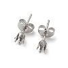 316 Surgical Stainless Steel Stud Earring Findings STAS-Z118-03P-05-1
