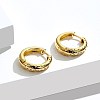 Brass Micro Pave Cubic Zirconia Hoop Earring EJEW-BB66970-2