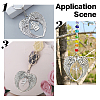 5Pcs 5 Styles Alloy Pendants PALLOY-GO00049-6