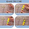 16Pcs Alloy Bar Beadable Keychain for Jewelry Making DIY Crafts KEYC-SZ0001-16G-4