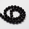 Natural Obsidian Round Beads Strands G-E329-6mm-37-2