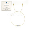 Natural Labradorite Braided Beads Bracelets for Women LS-LU0568-2-1