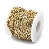 Ion Plating(IP) 201 Stainless Steel Oval Link Chains CHS-E030-01G-01-3