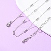 2MM Brass Round Ball Cable Chain Necklaces MAK-L045-01P-2