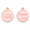 Alloy Enamel Pendants ENAM-S124-01A-09J-1