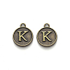 Alloy Pendant Cabochon Settings PALLOY-N156-01K-AB-2