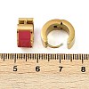304 Stainless Steel Enamel Hoop Earrings EJEW-K268-20G-01-5