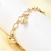 304 Stainless Steel Charm Bracelets BJEW-P368-06B-G-1