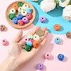 30Pcs 10 Colors Imitation Rabbit Hair European Beads FIND-YW0010-16-5