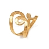 304 Stainless Steel Cuff Open Rings for Women RJEW-H255-01G-02-4