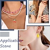 5Pcs Rack Plating Alloy Enamel Pendants ENAM-YW0005-96A-6