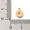 Brass Enamel Charms KK-M301-10G-3