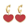 Ion Plating(IP) 304 Stainless Steel Heart Stud Earrings EJEW-A114-11G-02-1