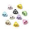45Pcs 9 Colors Baking Paint Zinc Alloy Beads FIND-CJ0003-85-8