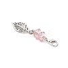 4Pcs Crackle Glass Beads Pendant Decorations HJEW-JM04133-5