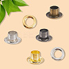 200 Sets 4 Colors Iron Grommet Eyelet Findings SCRA-GF0001-10A-06-7
