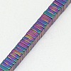 Electroplate Non-magnetic Synthetic Hematite Heishi Beads Strands G-J171B-4x4mm-M-4