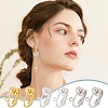 48Pcs 3 Colors Iron Clip-on Earring Findings IFIN-AR0001-38-5