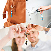 12Pcs 6 Colors Alloy Bar Beadable Keychain for Jewelry Making DIY Crafts AJEW-TA0001-44-7