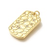 Rack Plating Brass with Cubic Zirconia Pendants KK-Z086-38G-2