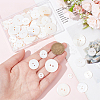 70Pcs 4 Styles 2-Hole Freshwater Shell Buttons BUTT-FG0001-16-3