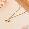 1pc 304 Stainless Steel Letter Pendant Necklaces NJEW-LP0001-39H-G-3