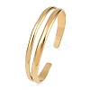 304 Stainless Steel Cuff Bangles for Women LS-BJEW-B147-02G-2