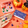28Pcs 7 Colors Spray Painted Alloy Pendants FIND-SC0012-88-3