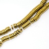 Electroplate Non-magnetic Synthetic Hematite Beads Strands G-WH0015-02C-1