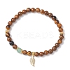 Natural Tiger Eye Stretch Bracelets BJEW-JB11962-01-2