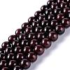 Round Natural Garnet Beads Strands X-G-D751-10mm-1