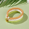 3Pcs 3 Styles Polymer Clay Heishi Beads Stretch Bracelets Sets BJEW-JB05920-4