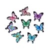 Butterfly Theme Printed Transparent Resin Cabochons CRES-T025-23-1