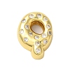Rack Plating Brass Micro Pave Clear Cubic Zirconia Perdants KK-C067-11G-Q-1