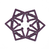 Spray Painted Wood Pendants WOOD-T017-05B-1