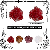 200Pcs 4 Colors Flower Resin Cabochons MRMJ-CY0001-01-2