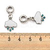 Rack Plating Alloy Enamel Cloud European Dangle Charms FIND-B034-01P-3