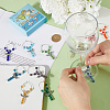 Glass Wine Glass Charms AJEW-SC0002-36-3