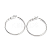 Non-Tarnish Ring 304 Stainless Steel Hoop Earrings for Women Men EJEW-B049-02D-P-1