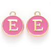 Golden Plated Alloy Enamel Charms X-ENAM-S118-08E-1