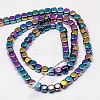Electroplate Non-magnetic Synthetic Hematite Beads Strands G-J172-2x2mm-03-2