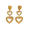 Heart Zinc Alloy Dangle Stud Earrings FS-WG20C8F-01-6