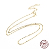 925 Sterling Silver Cable Chains Necklace for Women STER-I021-09G-4