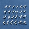 2 Pairs Alloy Stud Earrings for Women EJEW-FS0001-27G-8