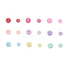 1035Pcs 18 Style Opaque Acrylic Beads MACR-FS0001-09-3