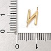 304 Stainless Steel Letter Connector Charms LS-STAS-M108-01G-14-3