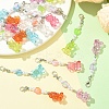 18Pcs 6 Colors Acrylic Pendant Decorations HJEW-YW00228-5
