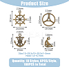108PCS 18Style Alloy Pendants FIND-FH0008-43-2